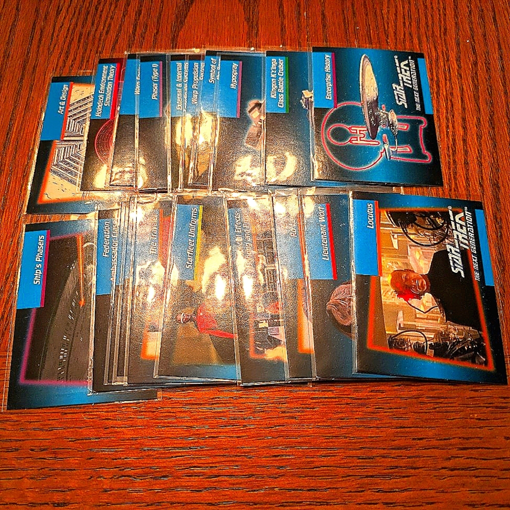 Star Trek Next Generation 20 Trading Card Lot 🔥 1992 Paramount Cards 🔥 Trekkie